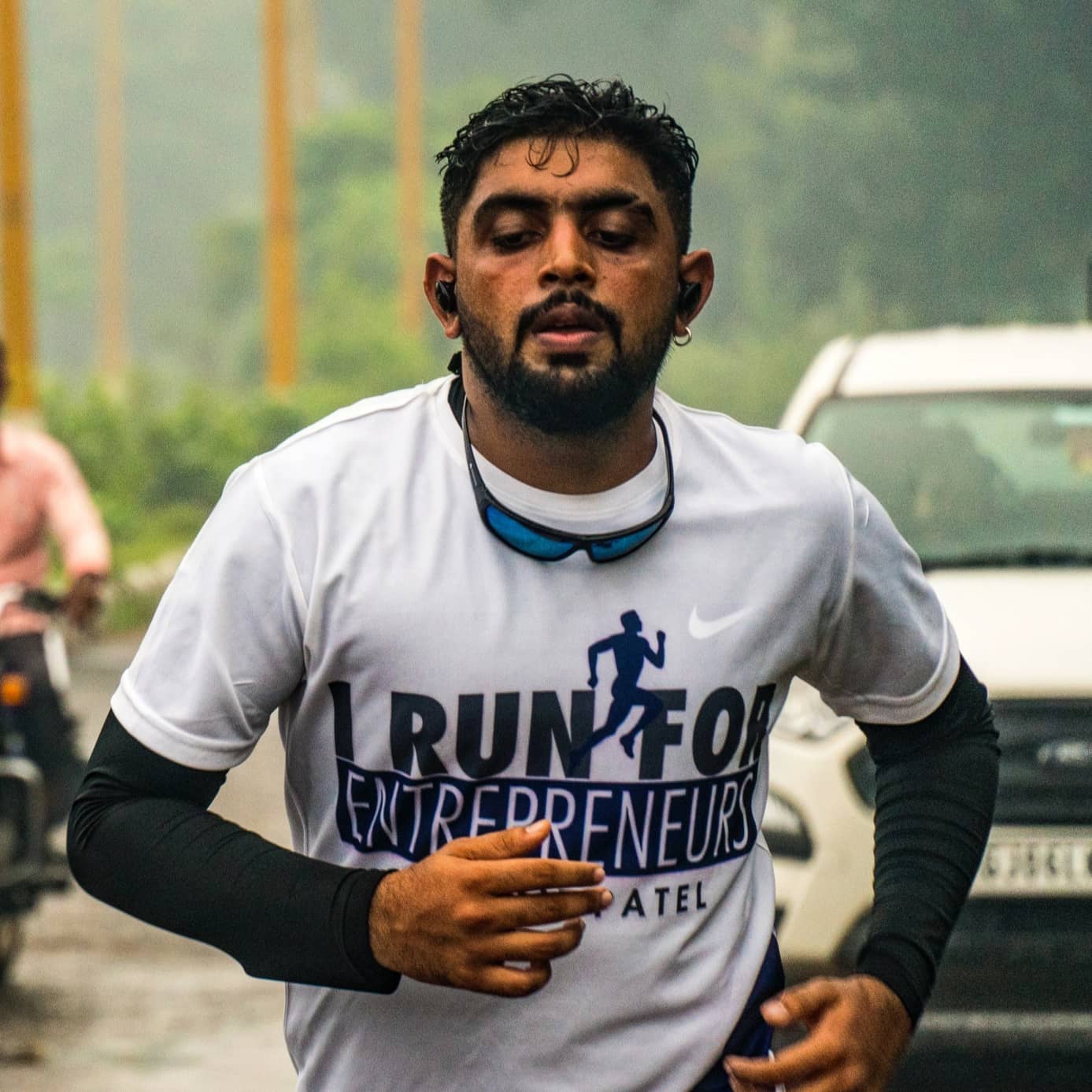Prinkit running marathon showcasing endurance